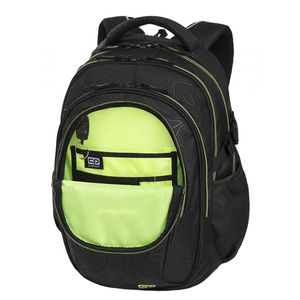 Hátizsák COOL PACK Factor, 47x31x17cm, 29 literes, Topography Lemon
