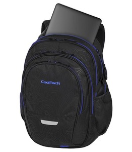 Hátizsák COOL PACK Factor, 47x31x17cm, 29 literes, Topography Blue