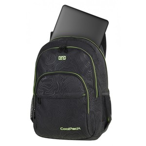 Hátizsák COOL PACK Basic Plus, 46x31x19cm, 27 l, Topography Yellow Neon