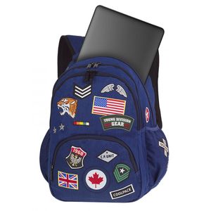 Hátizsák COOL PACK Bentley, 46x32,5x20cm, 30 literes, Badges Navy,