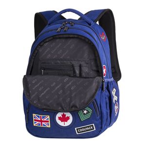Hátizsák COOL PACK Bentley, 46x32,5x20cm, 30 literes, Badges Navy,