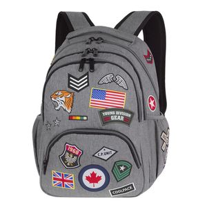Hátizsák COOL PACK Bentley, 46x32,5x20cm, 30 literes, Badges Grey,