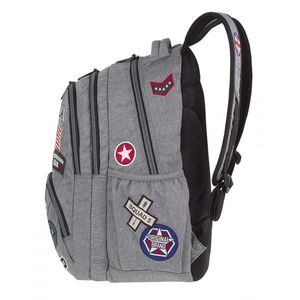 Hátizsák COOL PACK Bentley, 46x32,5x20cm, 30 literes, Badges Grey,