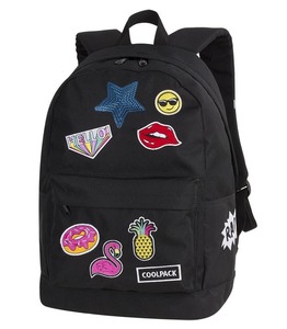Hátizsák COOL PACK Cross, 42,5x30,5x17cm, 25 l, Badges Girls Black