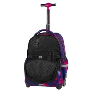 Hátizsák COOL PACK Junior, gurulós, 3 rekeszes, Crazy Pink Abstract