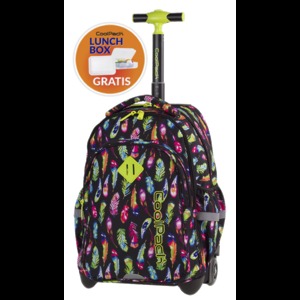 Hátizsák COOL PACK Junior, gurulós, 3 rekeszes, 33 l, Feathers