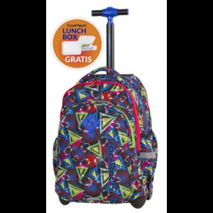 Hátizsák COOL PACK Junior, gurulós, 3 rekeszes, Geometric Shapes