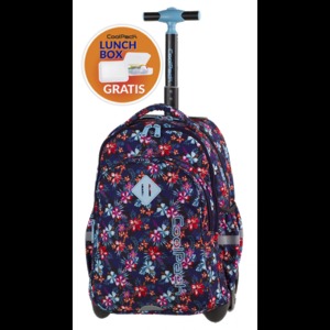 Hátizsák COOL PACK Junior, gurulós, 3 rekeszes, Tropical Bluish