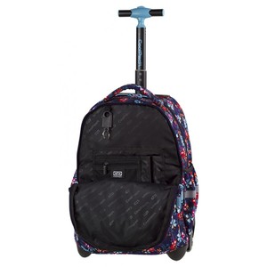 Hátizsák COOL PACK Junior, gurulós, 3 rekeszes, Tropical Bluish