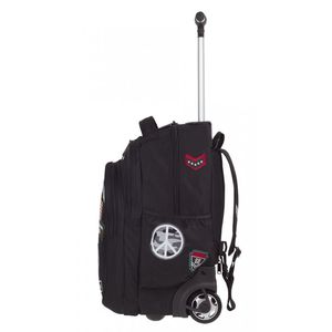 Hátizsák COOL PACK Junior, gurulós, 3 rekeszes, 33 l, Badges Black,