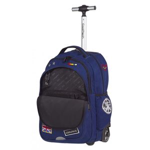Hátizsák COOL PACK Junior, gurulós, 3 rekeszes, 33 l, Badges Navy