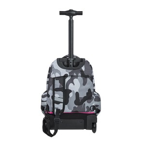 Hátizsák COOL PACK Junior, gurulós, 3 rekeszes, Camo Pink Neon,