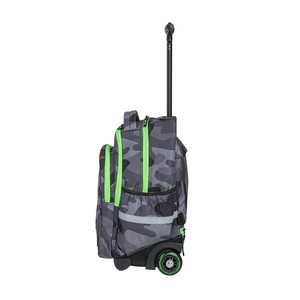 Hátizsák COOL PACK Junior, gurulós, 3 rekeszes, Camo Green Neon
