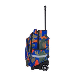 Hátizsák COOL PACK Junior, gurulós, 3 rekeszes,Camouflage Tangerine
