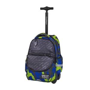 Hátizsák COOL PACK Junior, gurulós, 3 rekeszes, Camouflage Lime