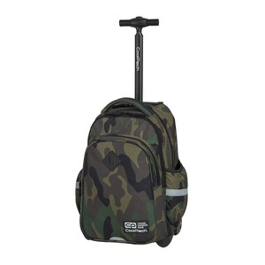 Hátizsák COOL PACK Junior, gurulós, 3 rekeszes, Camouflage Classic