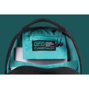 Hátizsák COOL PACK Dart, 42,2x30,5x17cm, 27 l, Black/Mint