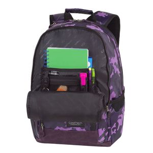 Hátizsák COOL PACK Unit, 45,5x32x15,5cm, 26 l, Flock Camo Violet