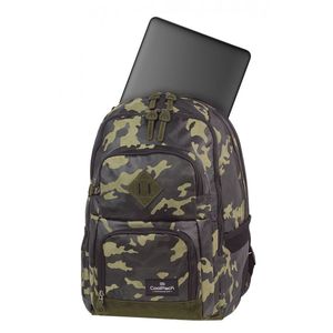 Hátizsák COOL PACK Unit, 45,5x32x15,5cm, Flock Camo Olive Green