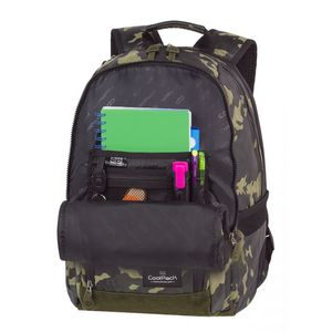 Hátizsák COOL PACK Unit, 45,5x32x15,5cm, Flock Camo Olive Green