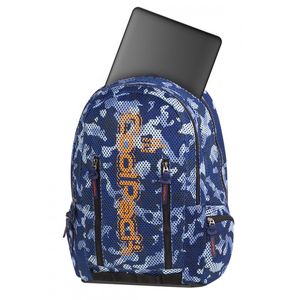 Hátizsák COOL PACK Impact II, 46x30x15cm, 27 liter, Camo Mesh Blue