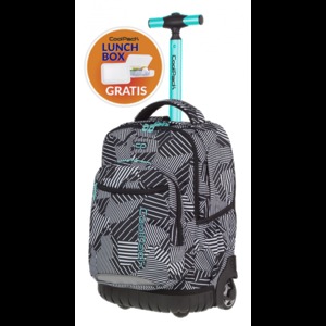 Hátizsák COOL PACK Swift, gurulós, 2 rekeszes, 34 l, Black&White