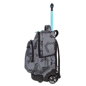 Hátizsák COOL PACK Swift, gurulós, 2 rekeszes, 34 l, Black&White
