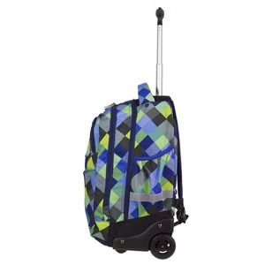 Hátizsák COOL PACK Rapid, gurulós, 2 rekeszes, Blue Patchwork