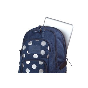 Hátizsák COOL PACK Unit, 45,5x32x15,5cm, 26 l, Silver Dots/Blue,