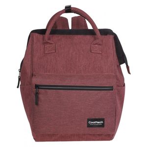 Kézitáska COOL PACK Task Snow, A337-Snow Burgundy/Silver, 44x44x20 cm