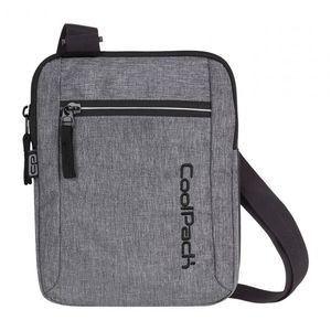 Oldaltáska COOL PACK Draft, A313-Snow Grey/Silver, 25x20x1,5cm