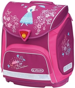 Iskolatáska Sporti Princess Flower üres 1100g, 38x36x22cm 13,5liter