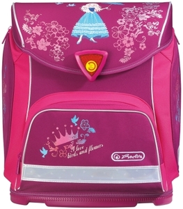 Iskolatáska Sporti Princess Flower üres 1100g, 38x36x22cm 13,5liter
