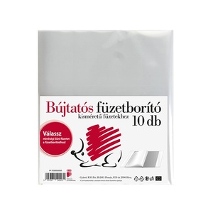 F&uuml;zetbor&iacute;t&oacute; A5, PP, ICO S&uuml;ni, 10 db-os, b&uacute;jtat&oacute;s, v&iacute;ztiszta