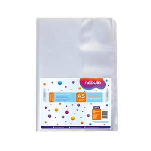 F&uuml;zetbor&iacute;t&oacute; A5, PP, NEBULO, 10 db-os, b&uacute;jtat&oacute;s, v&iacute;ztiszta