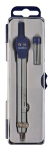 Körző SPOKO 0514 szett, 14 cm, 1 szára hajlítható, kék