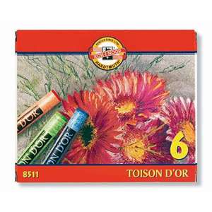 Porkr&eacute;ta 6 db, KOH-I-NOOR 8511/6 Toison, 6 k&uuml;l&ouml;nb&ouml;ző sz&iacute;n