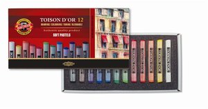 Porkr&eacute;ta 12 db, KOH-I-NOOR 8512/12 Toison, 12 k&uuml;l&ouml;nb&ouml;ző sz&iacute;n