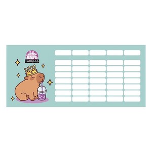 &Oacute;rarend mini, LIZZYSULI Lollipop Capybara, k&eacute;toldalas,