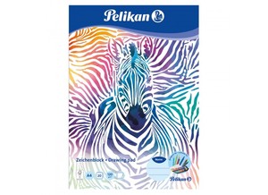 Rajzblokk A4, 20 lap, PELIKAN, 120 g/m2, hófehér