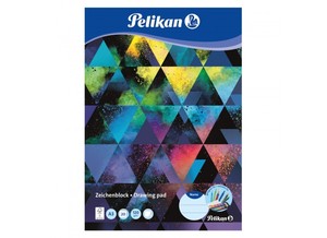 Rajzblokk A3, 20 lap, PELIKAN, 120 g/m2, hófehér