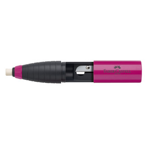 Radír-hegyező, FABER-CASTELL, stift piros/kék