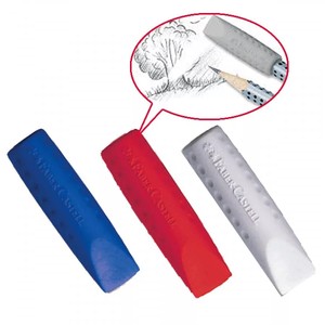 Ceruzavédő kupakradír, 2db-os, FABER-CASTELL Grip 2001, vegyes színek,