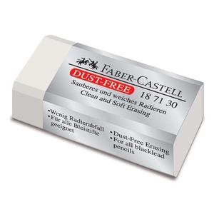 Radír FABER-CASTELL 187130, forgácsmentes, kicsi, fehér
