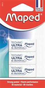 Radír MAPED Technic Ultra mini prémium minőségű, PVC-mentes, 3 db-os.