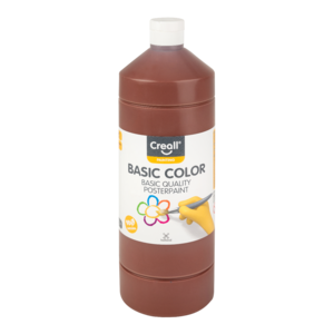 Tempera 500 ml, CREALL Basic, s&ouml;t&eacute;tbarna