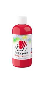 Tempera 500 ml, ICO Süni, piros
