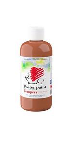 Tempera 500 ml, ICO Süni, sötétbarna