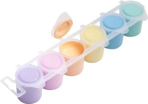 Tempera 6x25 ml, ICO S&uuml;ni, t&eacute;gelyes, 6 k&uuml;l&ouml;nb&ouml;ző pasztell sz&iacute;n