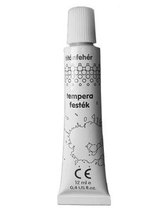 Tempera 1x12 ml, NEBULO, alutubusos, fehér